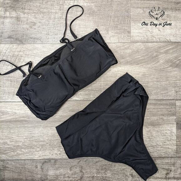 Pink Queen Removable Strap Bandeau Bikini Swimsuit Size S - Picture 4 of 4